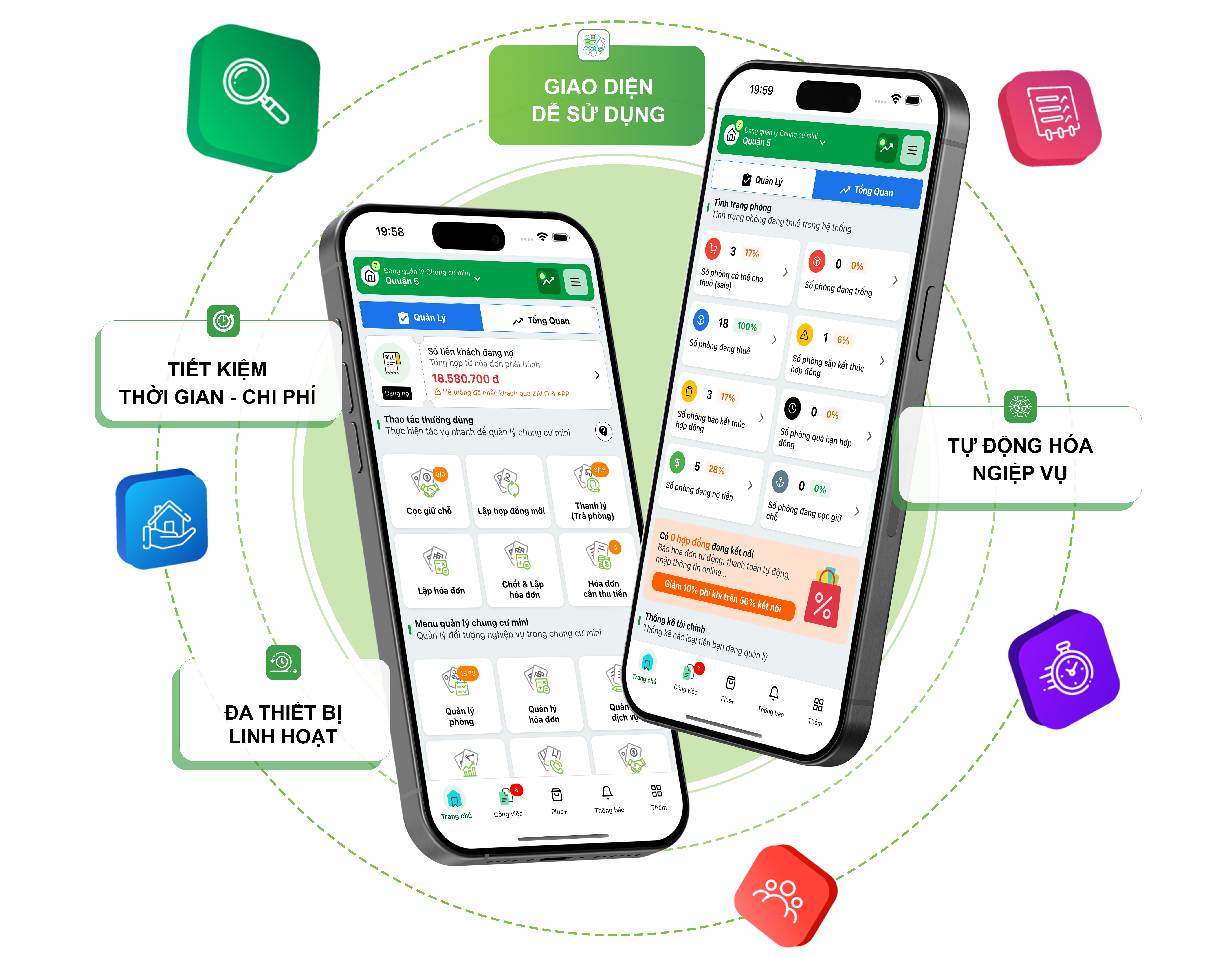 Phần mềm quản lý nhà trọ trên điện thoại - LOZIDO