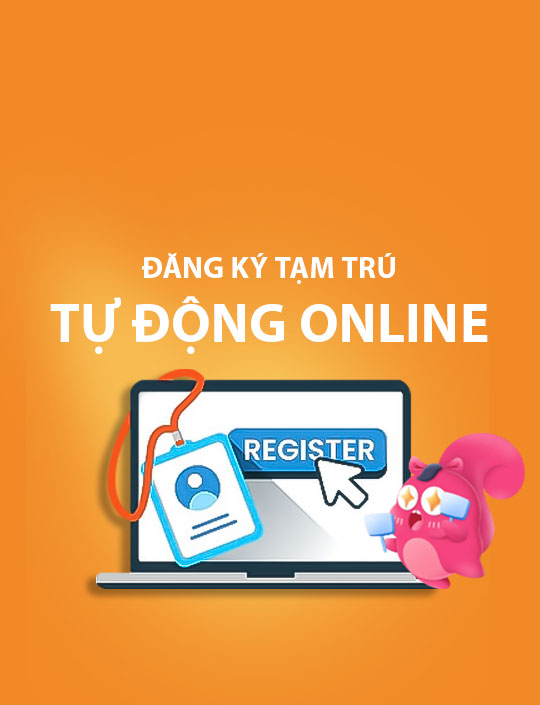 Đăng ký tạm trú tự động online